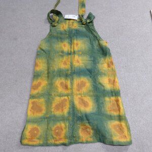 Garner Blue Dress Small Hand Dyed  Apron Dress NEW